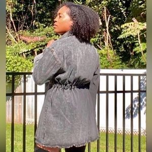 Acid Wash (black) Denim Dress